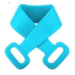 NEW in Package Silicone Body/Back Scrubber with Loofah 35.5" Long